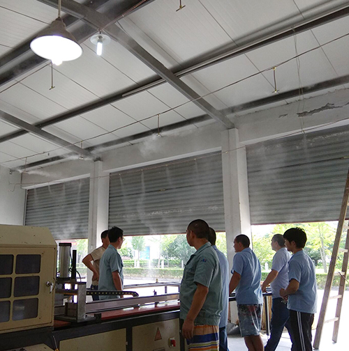 明業(yè)通訊電子有限公司車(chē)間噴霧降溫工程案例